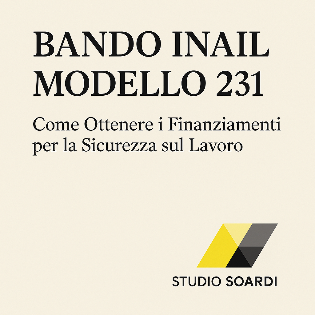 Bando ISI INAIL finanziamento Modello 231 Sicurezza Sul Lavoro Bergamo Brescia Monza Milano