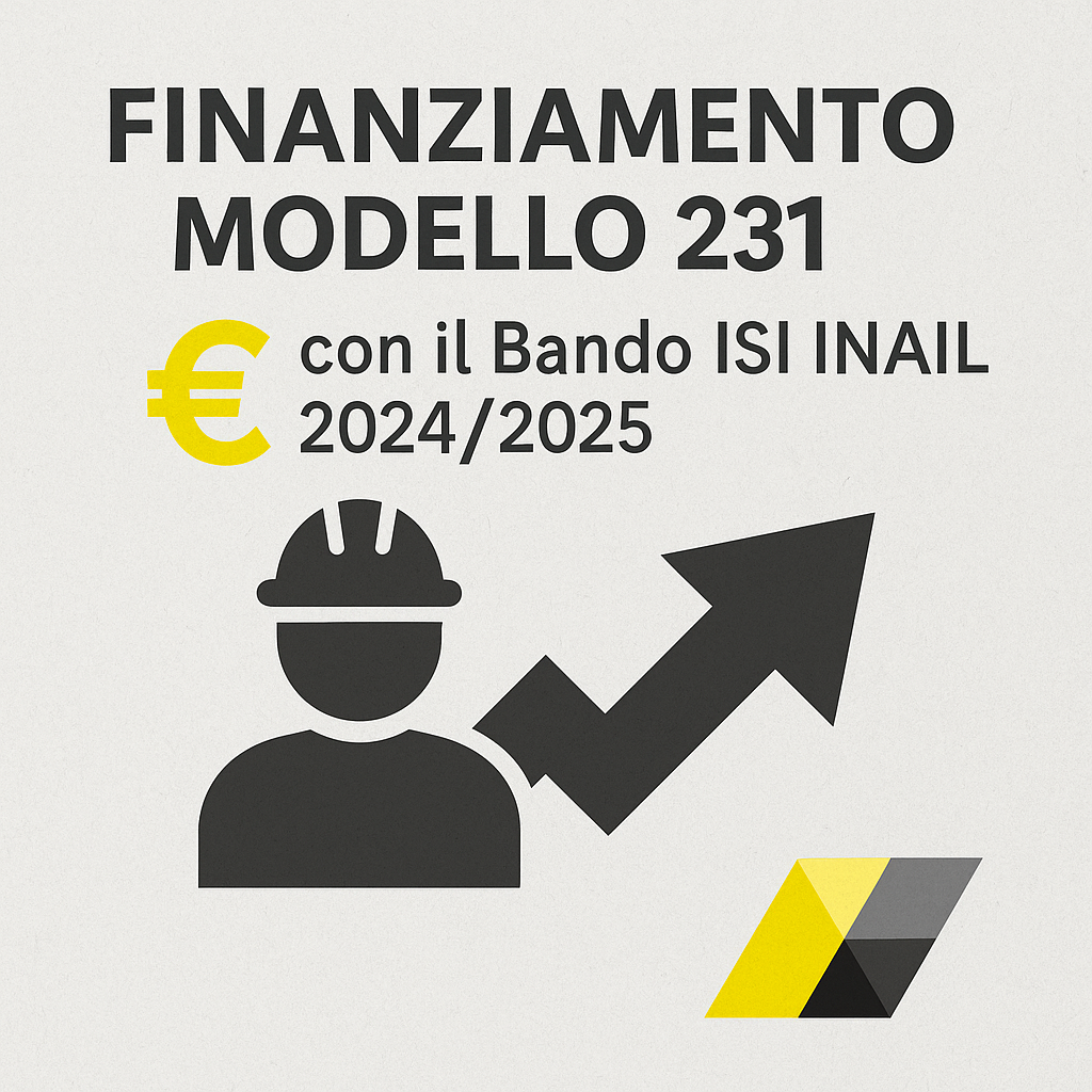 Finanziamento Bando INAIL 2024 2025 Modello Organizzativo 231 del 2001 Bergamo Brescia Milano Monza